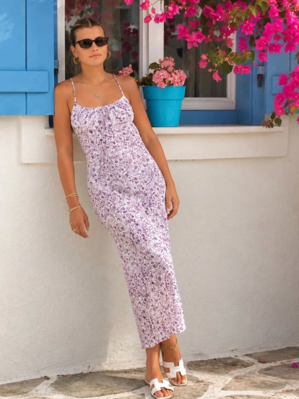NWT Réalisation Par The Alba Silk Slip Dress in‎ Mystic (Size M)